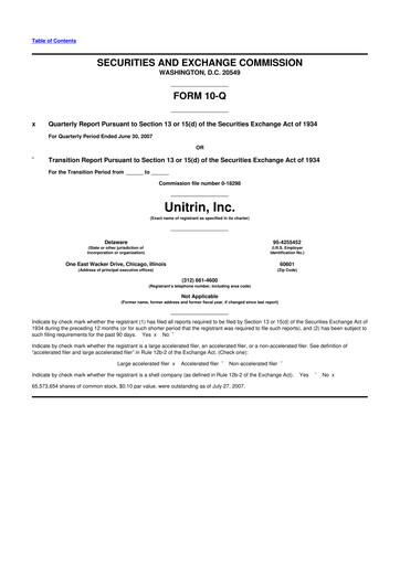 Thumbnail Kemper 10-Q Quarterly Report FY 