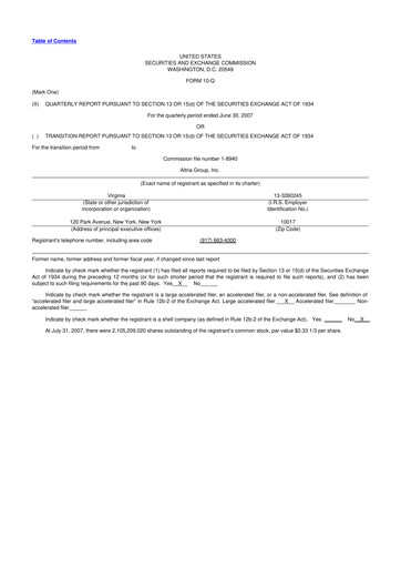 Vorschaubild Altria Group 10-Q Quartalsbericht  