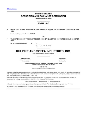 Thumbnail Kulicke and Soffa Industries 10-Q Quarterly Report FY 