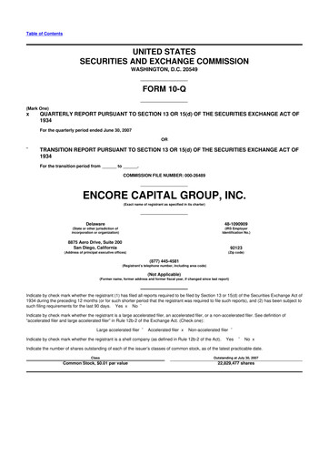 Thumbnail Encore Capital Group 10-Q Quarterly Report FY 