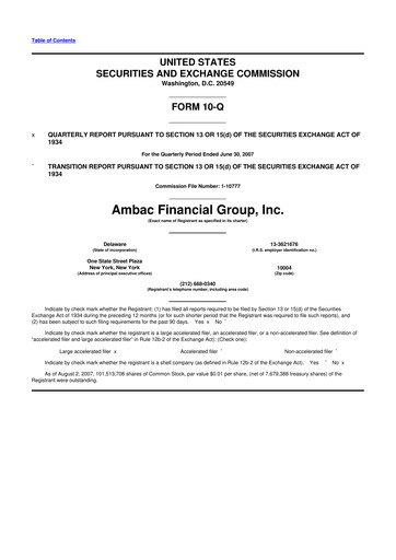 Vorschaubild Octave Specialty Group 10-Q Quartalsbericht  