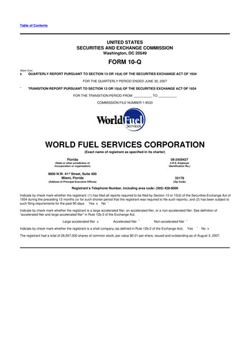 Thumbnail World Kinect 10-Q Quarterly Report FY 