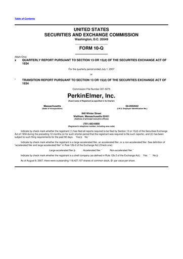 Thumbnail Revvity 10-Q Quarterly Report FY 