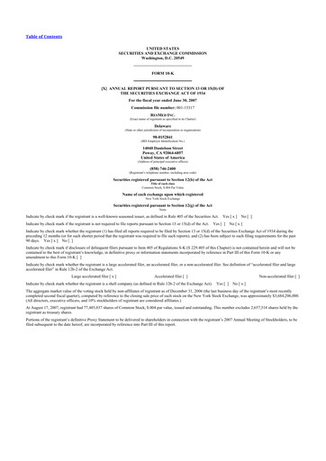 Thumbnail ResMed 10-K Annual Report 