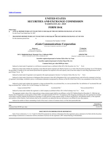 Thumbnail eGain 10-K Annual Report 