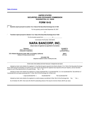 Thumbnail Hope Bancorp 10-Q Quarterly Report FY 