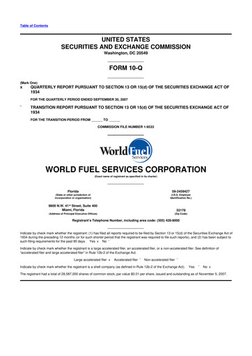 Thumbnail World Kinect 10-Q Quarterly Report FY 