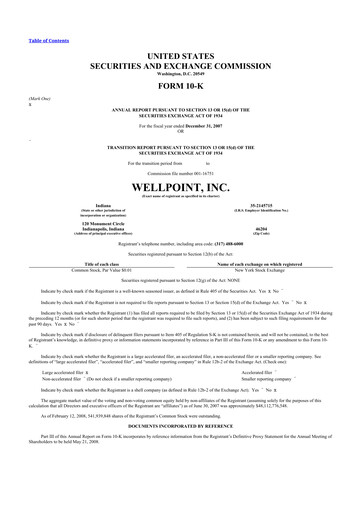 Thumbnail Elevance Health 10-K Annual Report 