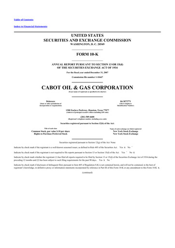 Thumbnail Coterra Energy 10-K Annual Report 