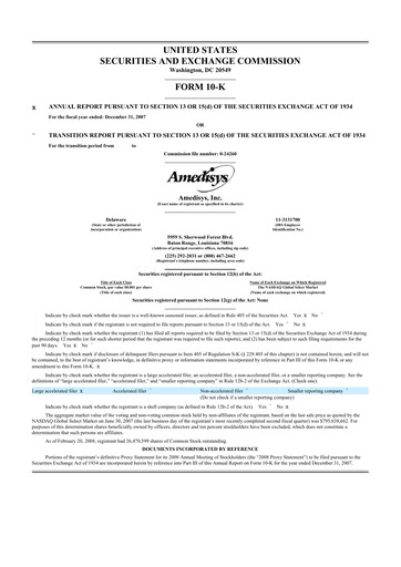 Thumbnail Amedisys 10-K Annual Report 