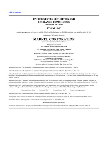 Thumbnail Markel Group 10-K Annual Report 