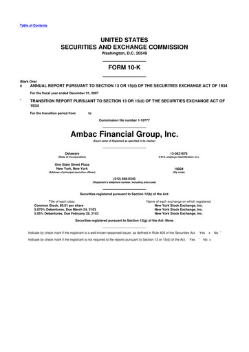 Thumbnail Octave Specialty Group 10-K Annual Report 