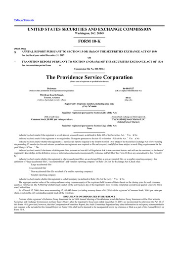 Thumbnail ModivCare 10-K Annual Report 