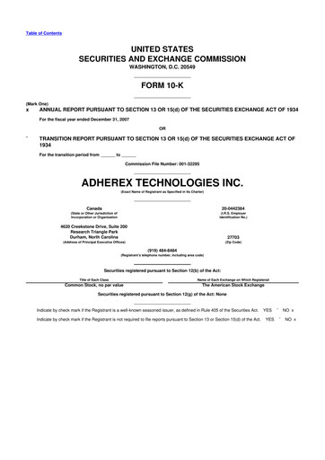 Miniature Fennec Pharmaceuticals 10-K Rapport annuel 
