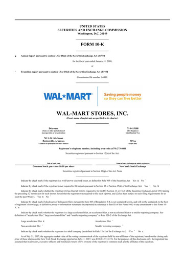 Thumbnail Walmart 10-K Annual Report 