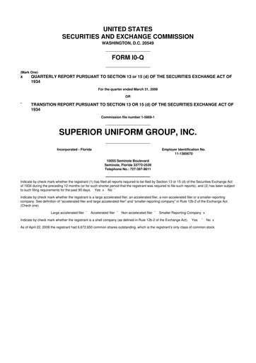 Thumbnail Superior Group of Companies 10-Q Quarterly Report FY 