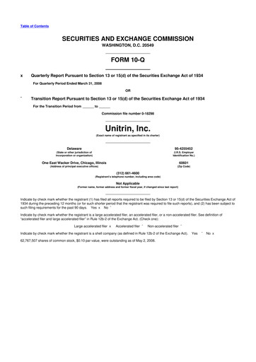 Thumbnail Kemper 10-Q Quarterly Report FY 