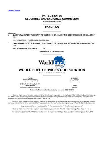 Thumbnail World Kinect 10-Q Quarterly Report FY 