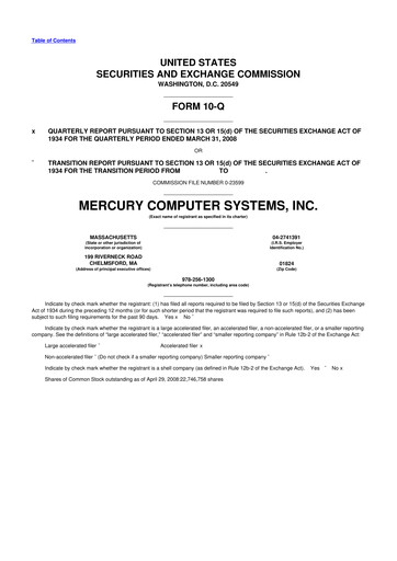 Thumbnail Mercury Systems 10-Q Quarterly Report FY 
