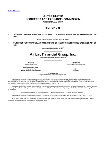 Vorschaubild Octave Specialty Group 10-Q Quartalsbericht  