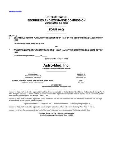Thumbnail AstroNova, Inc. 10-Q Quarterly Report FY 