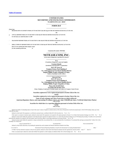 Vorschaubild NetEase 20-F Jahresbericht 