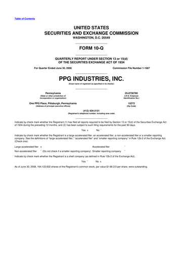 Thumbnail PPG Industries
 10-Q Quarterly Report FY 