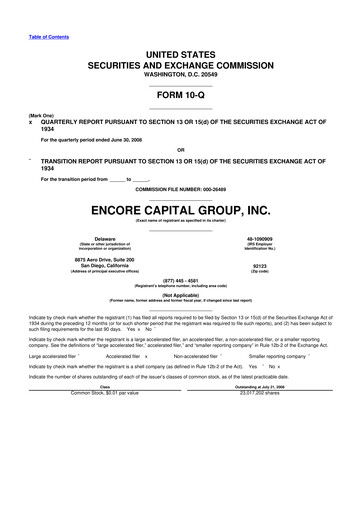 Thumbnail Encore Capital Group 10-Q Quarterly Report FY 