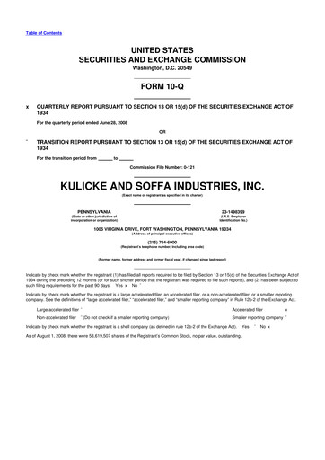 Thumbnail Kulicke and Soffa Industries 10-Q Quarterly Report FY 