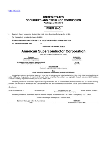 Thumbnail American Superconductor Corporation 10-Q Quarterly Report FY 