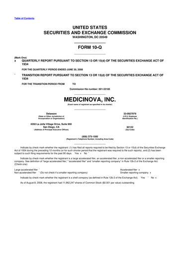 Thumbnail MediciNova 10-Q Quarterly Report FY 