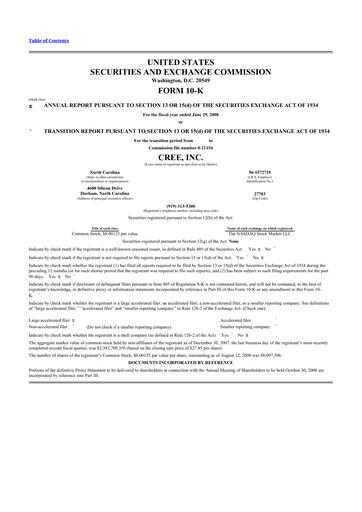 Thumbnail Wolfspeed 10-K Annual Report 