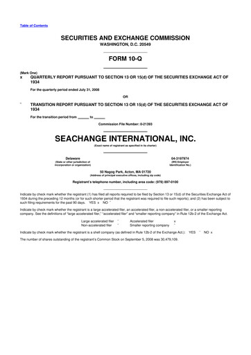 Thumbnail SeaChange International 10-Q Quarterly Report FY 