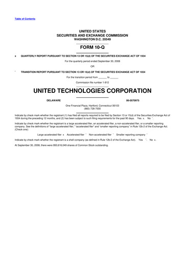 Vorschaubild RTX 10-Q Quartalsbericht  
