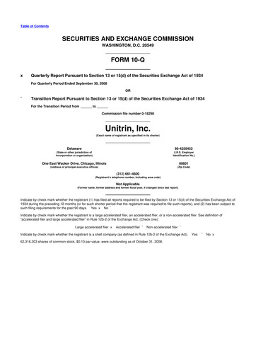 Thumbnail Kemper 10-Q Quarterly Report FY 