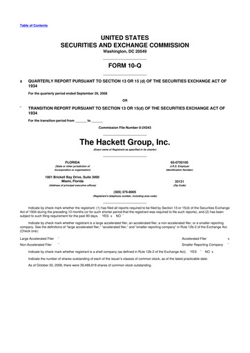 Thumbnail The Hackett Group

 10-Q Quarterly Report FY 