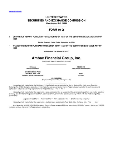 Vorschaubild Octave Specialty Group 10-Q Quartalsbericht  