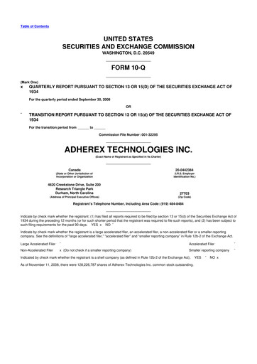 Miniature Fennec Pharmaceuticals 10-Q Rapport trimestriel  