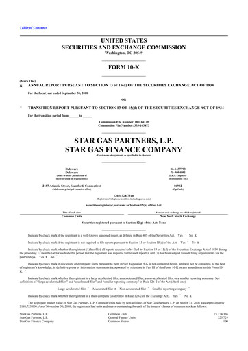 Thumbnail Star Group 10-K Annual Report 