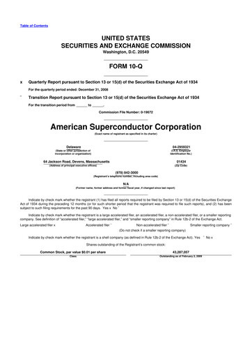Thumbnail American Superconductor Corporation 10-Q Quarterly Report FY 