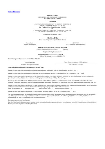 Thumbnail Howmet Aerospace
 10-K Annual Report 