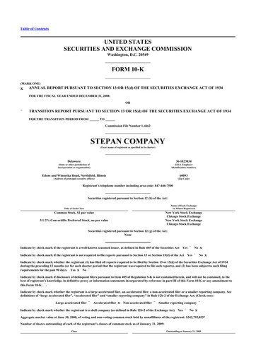 Thumbnail Stepan Company
 10-K Annual Report 