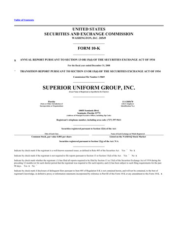 Thumbnail Superior Group of Companies 10-K Annual Report 