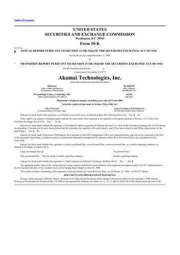 Thumbnail Akamai
 10-K Annual Report 