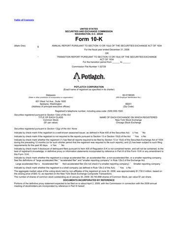 Thumbnail PotlatchDeltic
 10-K Annual Report 