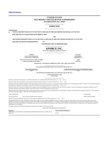 Thumbnail Kforce 10-K Annual Report 