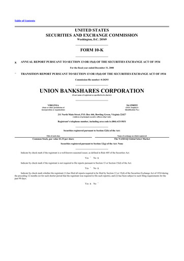 Thumbnail Atlantic Union Bankshares 10-K Annual Report 