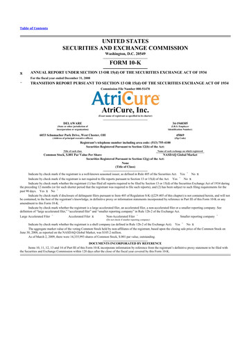 Thumbnail AtriCure 10-K Annual Report 