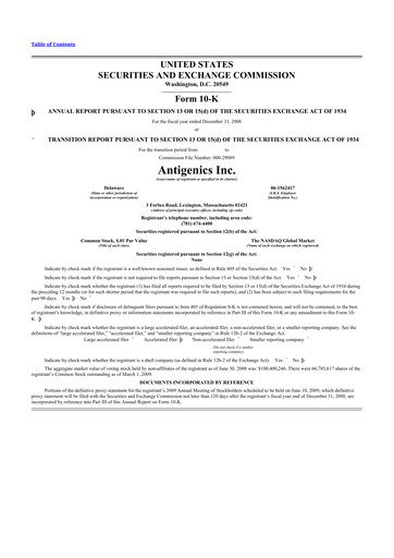 Thumbnail Agenus
 10-K Annual Report 