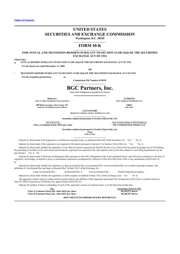 Thumbnail BGC Group
 10-K Annual Report 